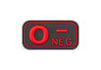 JTG Bloodtype gummipatch 0 Neg