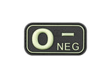 JTG Bloodtype gummipatch 0 Neg