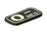 JTG Bloodtype gummipatch 0 Neg