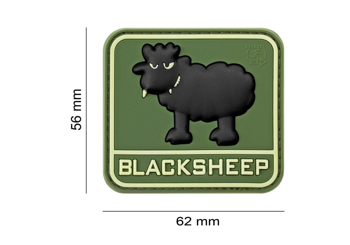 JTG Sort Sheep gummipatch