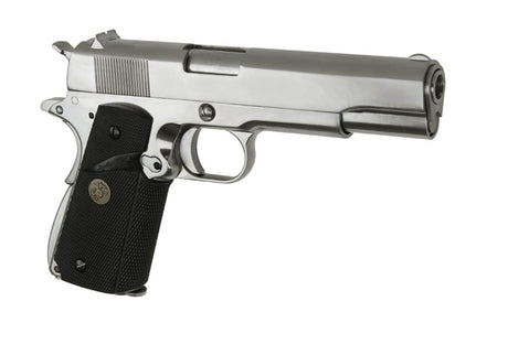 WE M1911 MEU helmetal V3 GBB - Sølv