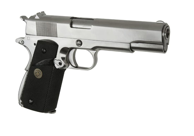 WE M1911 MEU helmetal V3 GBB - Sølv