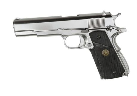 WE M1911 MEU helmetal V3 GBB - Sølv