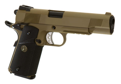 WE M1911 MEU Taktisk helmetal GBB - Desert
