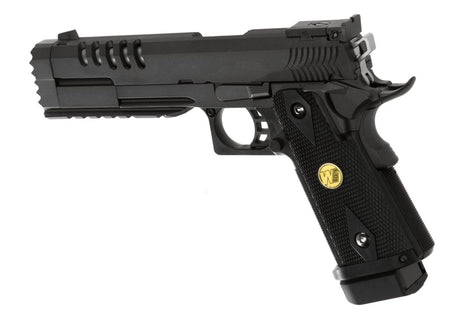 WE Hi-Capa 5.2 K helmetal GBB - Sort