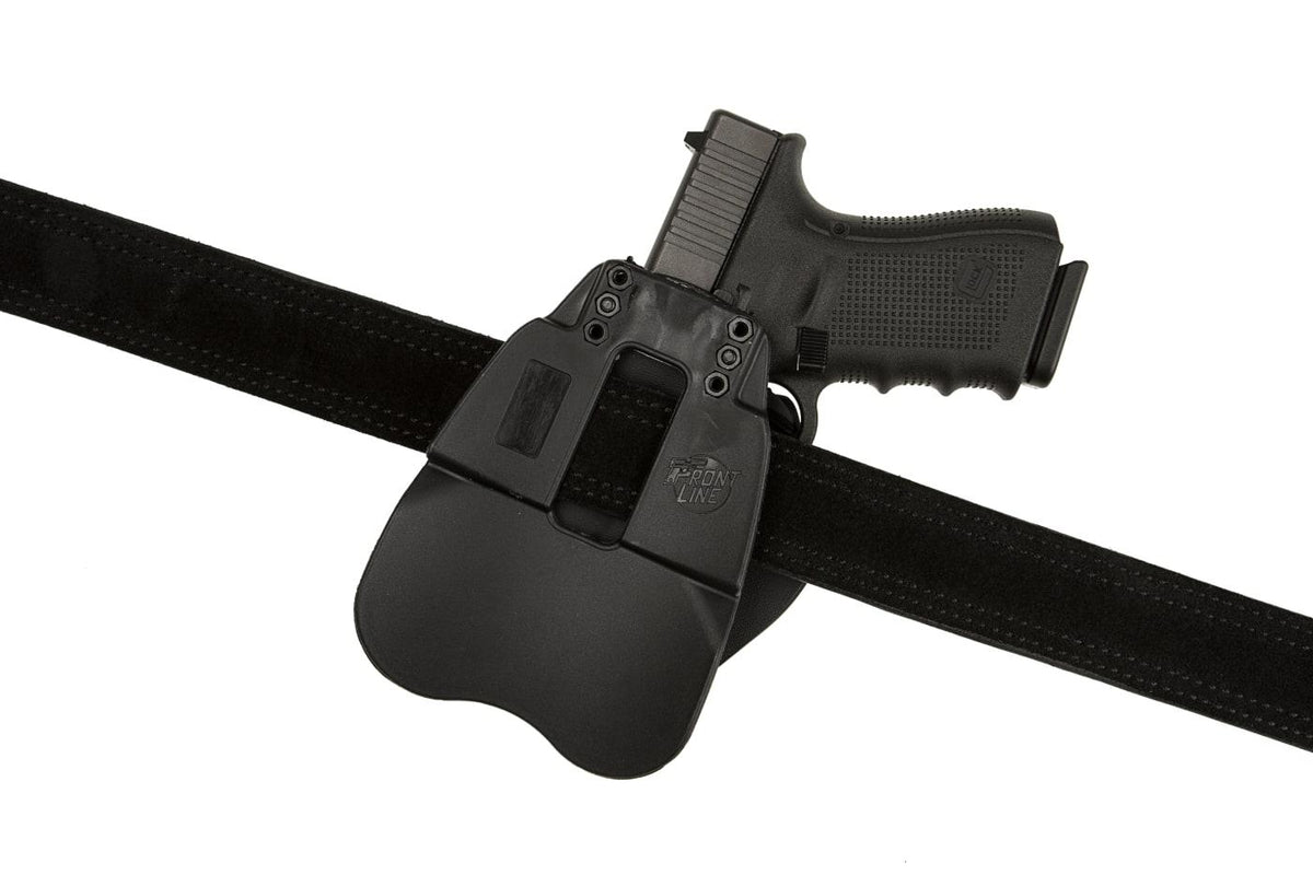 Frontline Open Top Kydex Hylster til GLOCK G19 Paddle - Sort