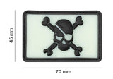 JTG Pirate Skull gummipatch