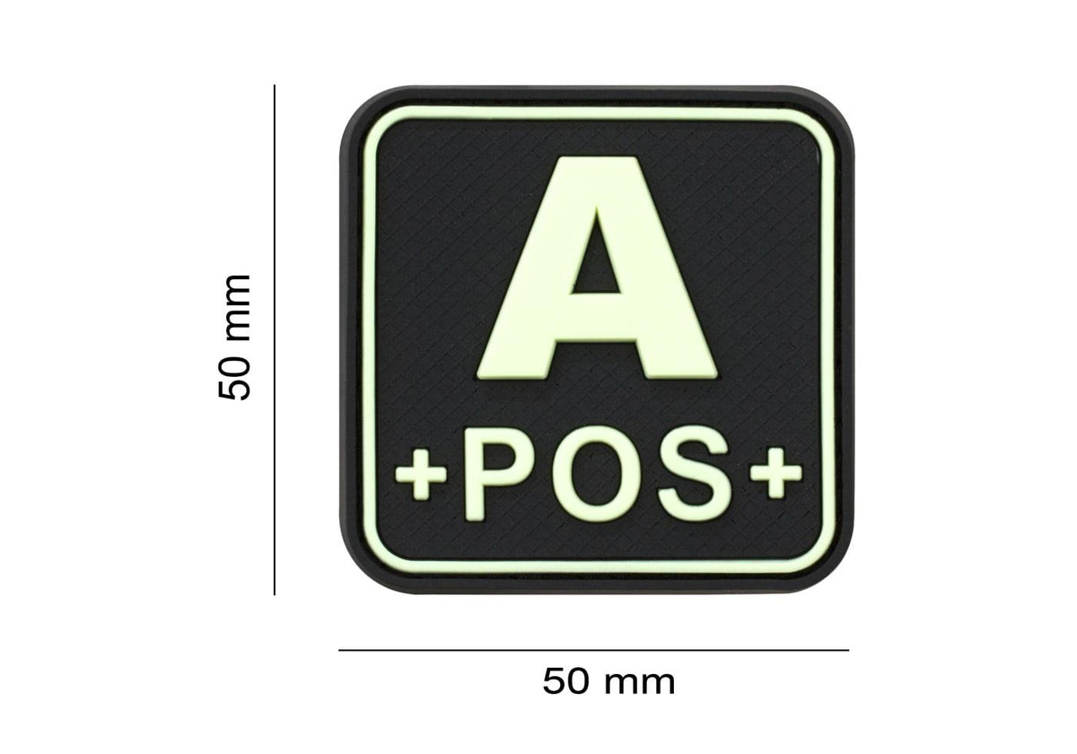 JTG Bloodtype Square gummipatch A Pos