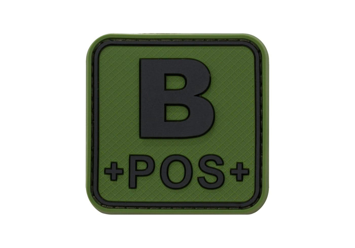 JTG Bloodtype Square gummipatch B Pos