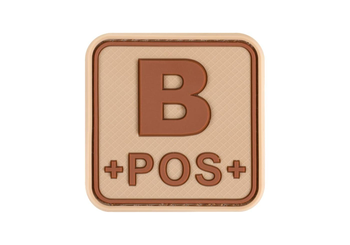 JTG Bloodtype Square gummipatch B Pos