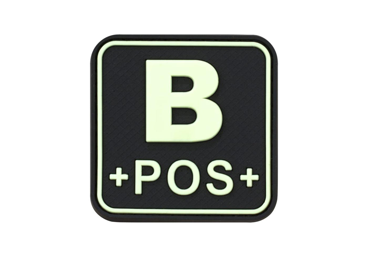 JTG Bloodtype Square gummipatch B Pos