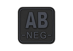 JTG Bloodtype Square gummipatch AB Neg