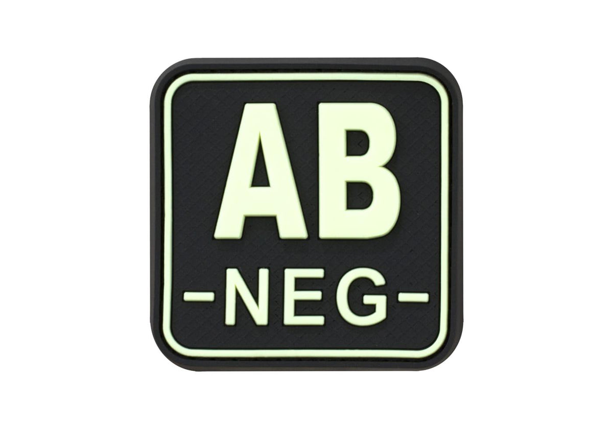 JTG Bloodtype Square gummipatch AB Neg