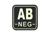JTG Bloodtype Square gummipatch AB Neg