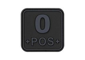 JTG Bloodtype Square gummipatch 0 Pos