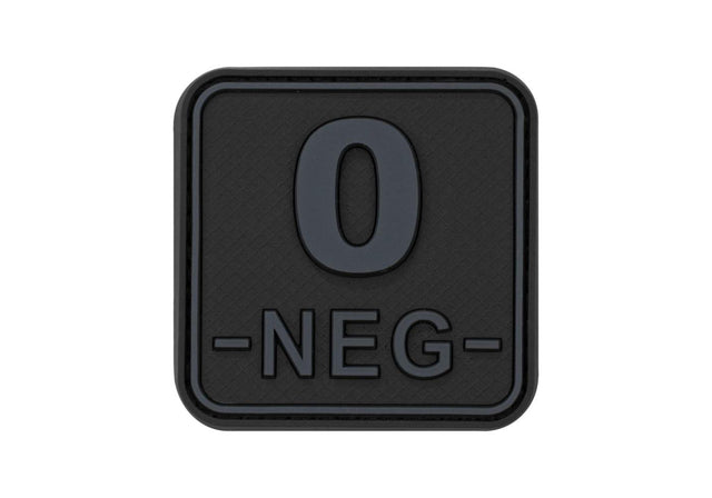 JTG Bloodtype Square gummipatch 0 Neg