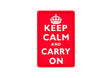 JTG Keep Calm gummipatch - Multicolor