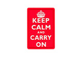 JTG Keep Calm gummipatch - Multicolor