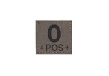 Clawgear 0 Pos Bloodgroup Patch - RAL7013