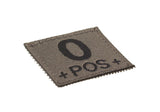 Clawgear 0 Pos Bloodgroup Patch - RAL7013