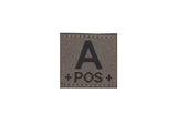 Clawgear A Pos Bloodgroup Patch - RAL7013