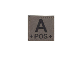 Clawgear A Pos Bloodgroup Patch - RAL7013