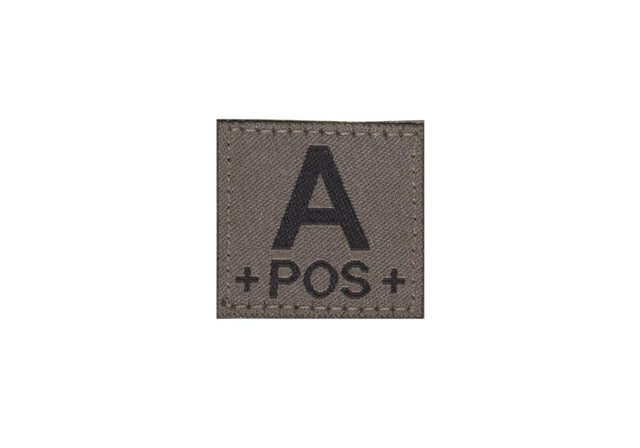 Clawgear A Pos Bloodgroup Patch - RAL7013