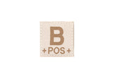 Clawgear B Pos Bloodgroup Patch