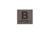 Clawgear B Pos Bloodgroup Patch