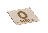 Clawgear 0 Neg Bloodgroup Patch