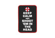 JTG Keep Calm og Shoot gummipatch - Multicolor
