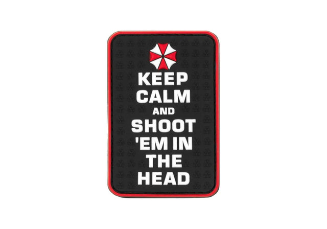 JTG Keep Calm og Shoot gummipatch - Multicolor