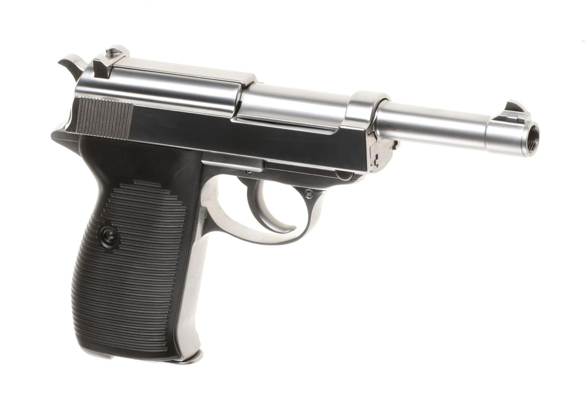 WE P38 Full Metal GBB - Silver