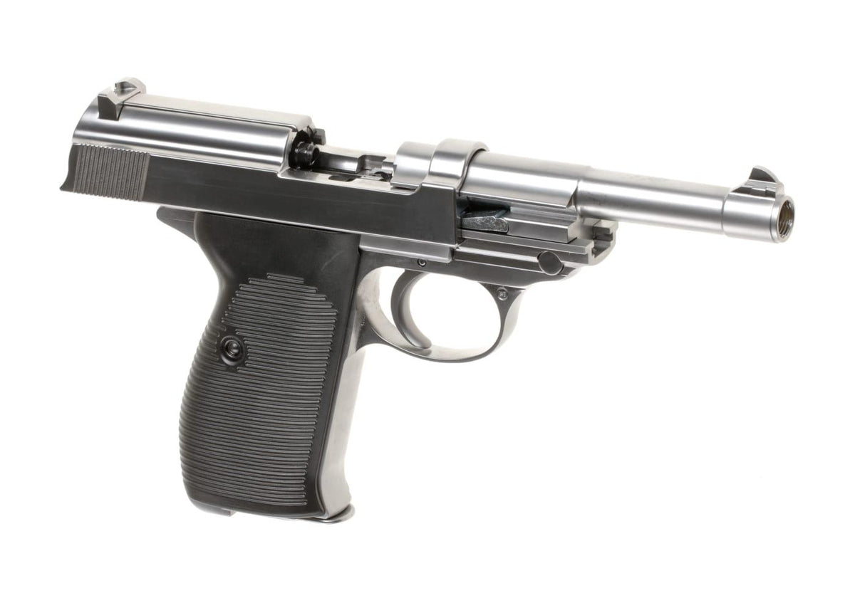 WE P38 Full Metal GBB - Silver