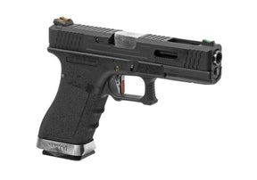 WE G-Force 17 BK Silver Barrel Metal Version GBB - Black