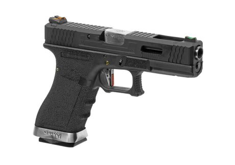 WE G-Force 17 BK Silver Barrel Metal Version GBB - Black