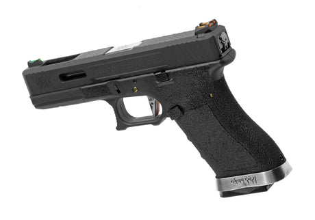 WE G-Force 17 BK Silver Barrel Metal Version GBB - Black
