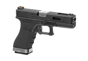 WE G-Force 18C BK Silver Barrel Metal Version GBB - Black