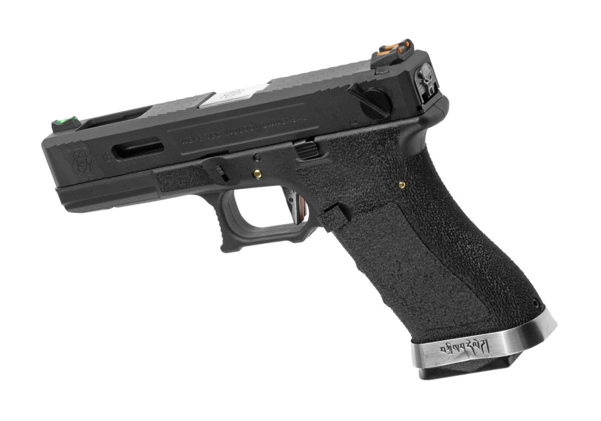 WE G-Force 18C BK Silver Barrel Metal Version GBB - Black