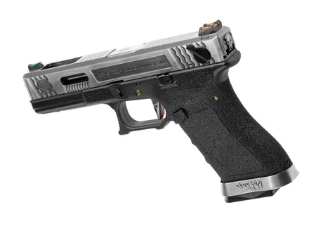 WE G-Force 18C SV Silver Barrel Metal Version GBB - Black