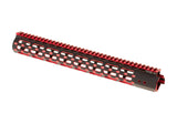 Leapers AR-15 15.3 Tommer Super Slim Free Float Forskæfte M-LOK - Sort/Rød