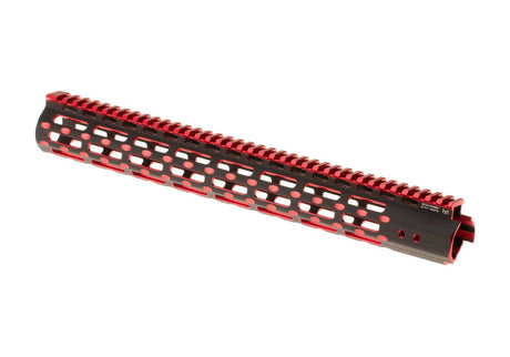 Leapers AR-15 15.3 Tommer Super Slim Free Float Forskæfte M-LOK - Sort/Rød