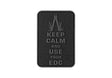 JTG Keep Calm EDC gummipatch