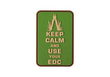 JTG Keep Calm EDC gummipatch