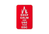 JTG Keep Calm EDC gummipatch