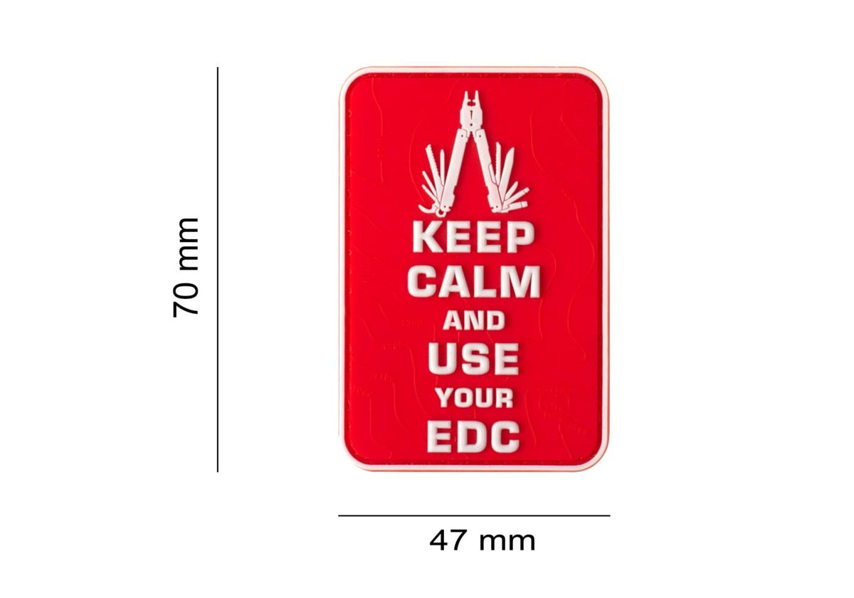 JTG Keep Calm EDC gummipatch
