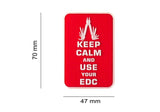 JTG Keep Calm EDC gummipatch