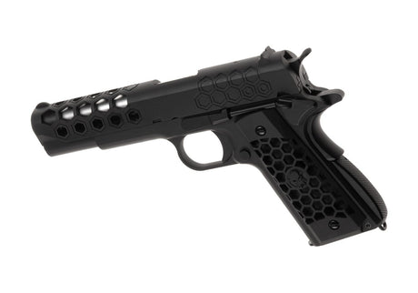 WE M1911 Hex Cut Full Metal GBB - Black