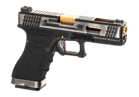 WE G-Force 17 SV Gold Barrel Metal Version GBB - Black