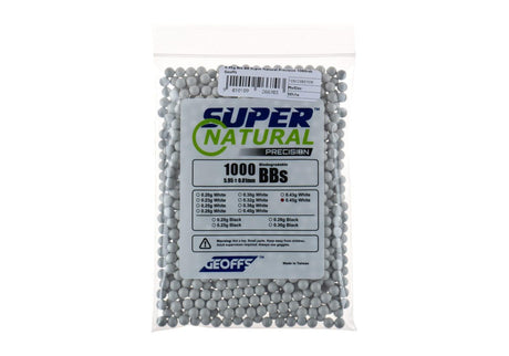 Geoffs 0.45g Bio BB Super Natural Precision 1000rds - Hvid
